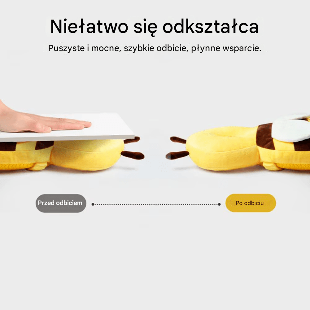 Poduszka Ochronna-Plecaczek dla Maluszka.
Bezpieczeństwo i komfort podczas nauki chodzenia i raczkowania. Ten plecaczek pełni funkcję poduszki ochronnej, która skutecznie zabezpiecza głowę i plecy dziecka przed skutkami upadków.